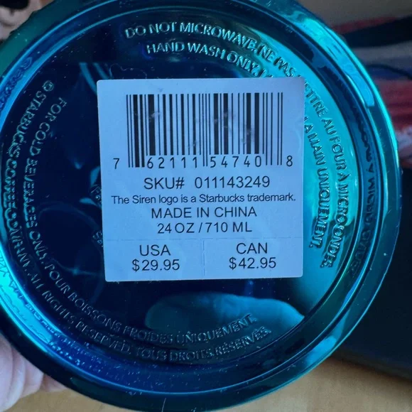 Starbucks Teal Tumbler with Straw - Picture 2 of 3